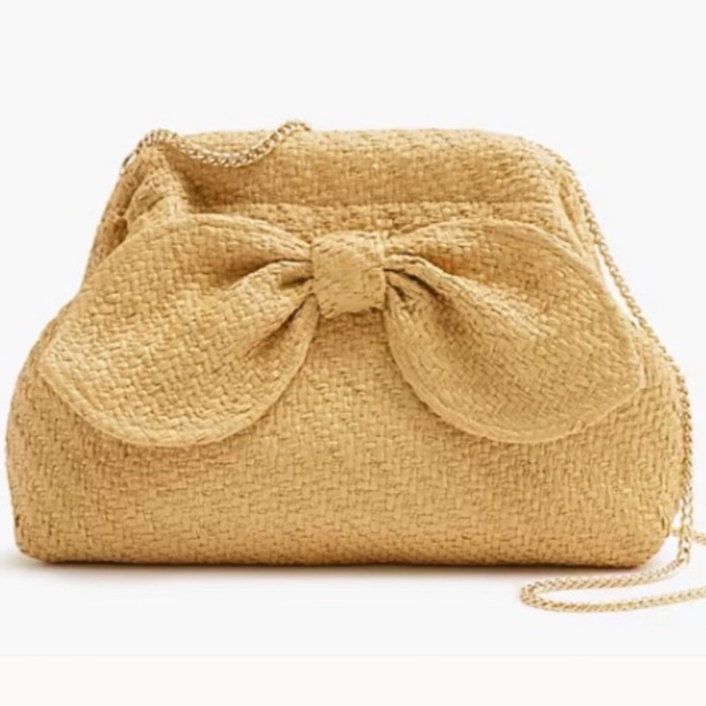 NWT J Crew Small Bow Clutch